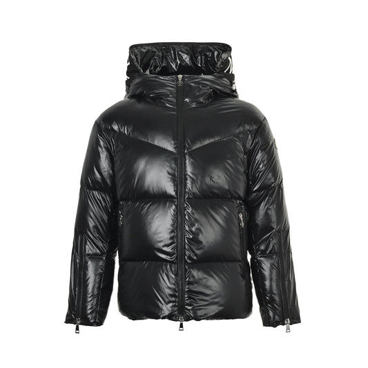 Moncler/Mask Genius hat letter print hooded down jacket