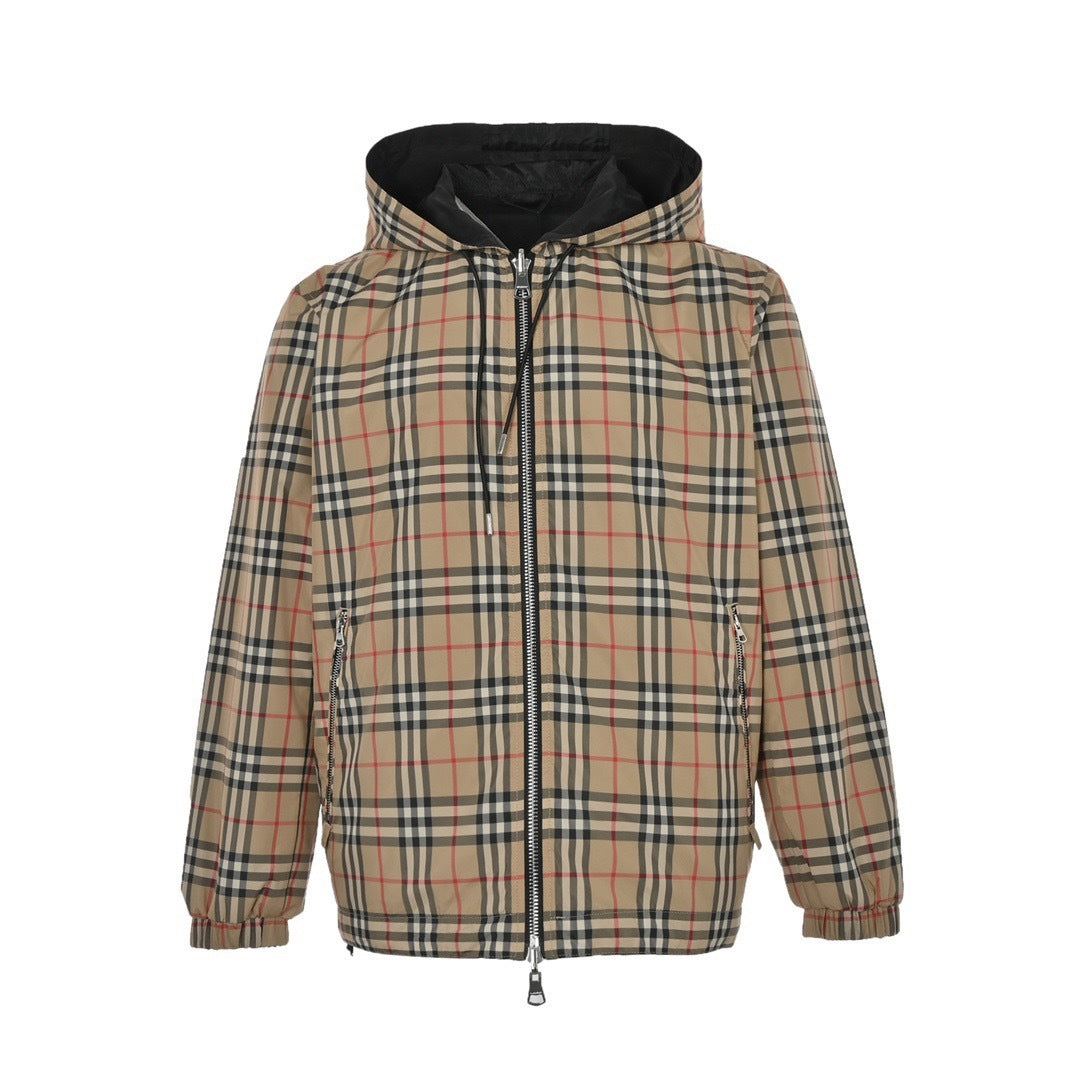 Burberry classic plaid reversible jacket