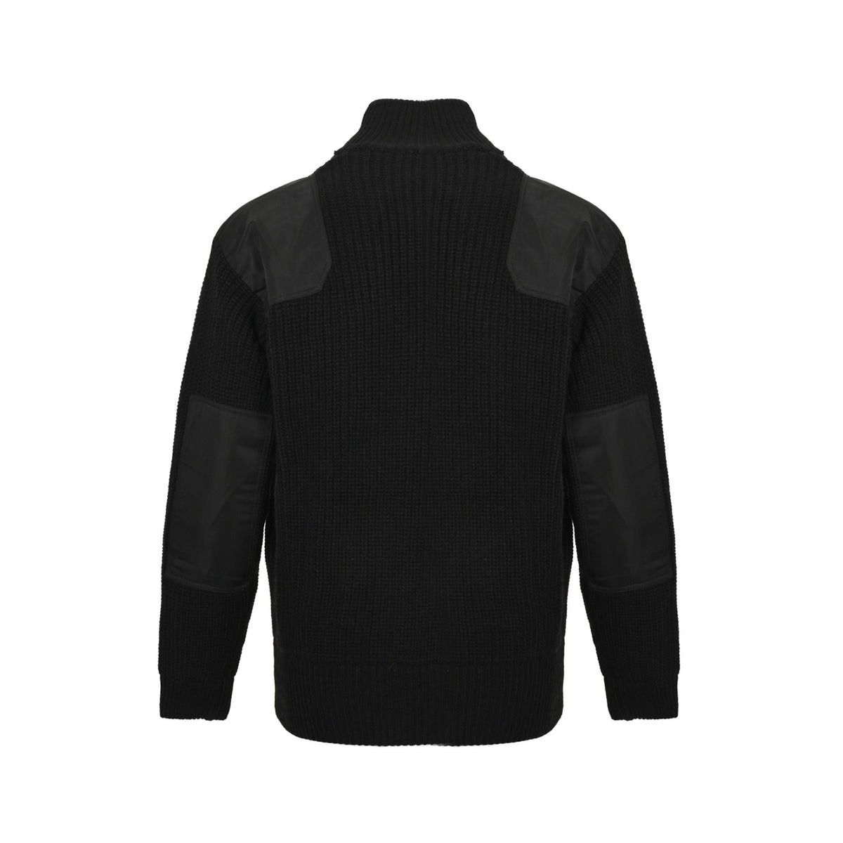 Prada triangle patchwork knitted sweater jacket
