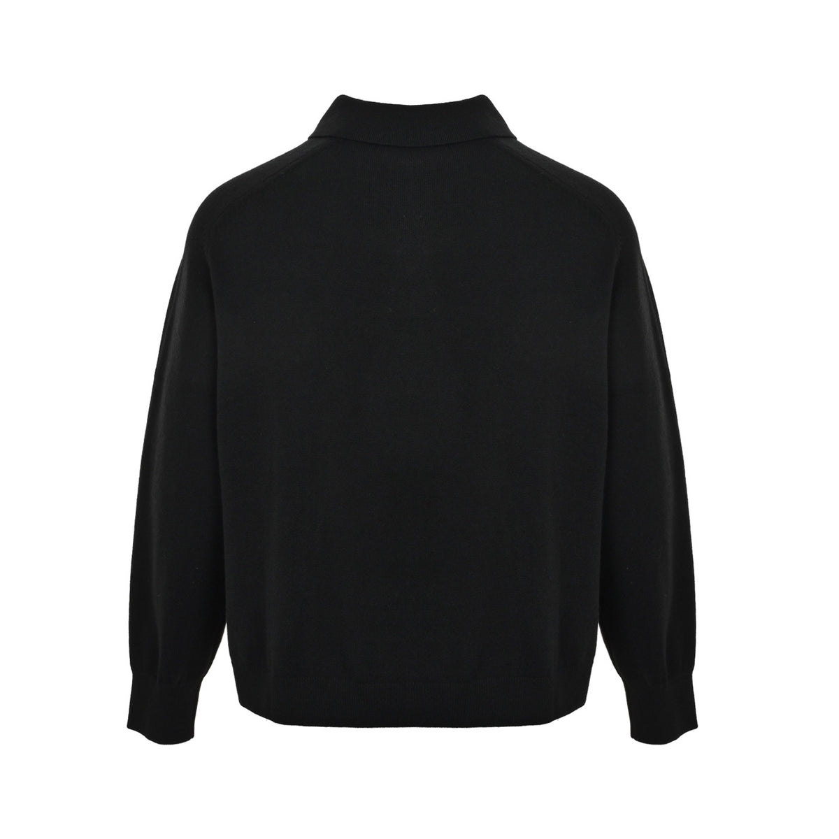 Acne Studios small logo embroidered knitted Polo sweater