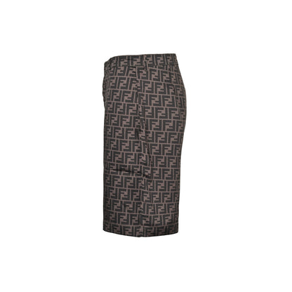 Fendi 25ss full FF jacquard dark pattern suit shorts