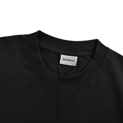 Balenciaga/Balanciaga 520 label printed short sleeves