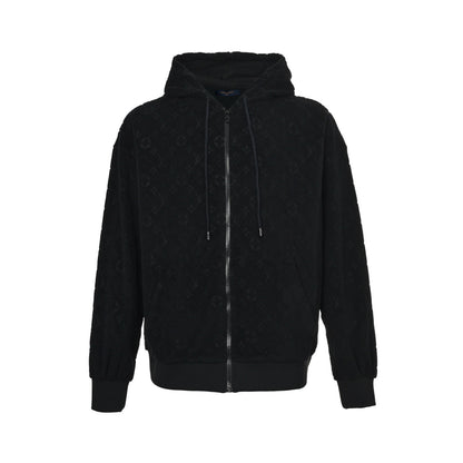 Louis Vuitton 25Fw presbyopia printed towel zipper jacket