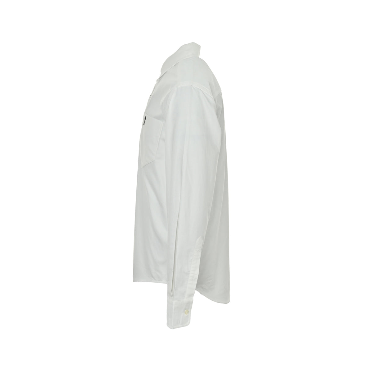 Ami Paris pocket heart embroidered shirt