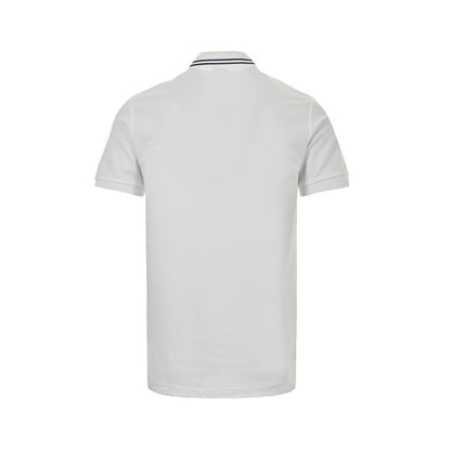 Burberry neckline war horse embroidered Polo short sleeves