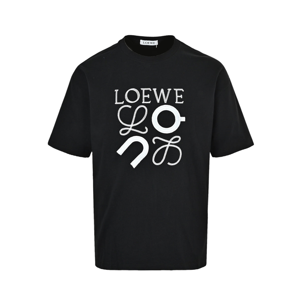 Loewe/Luo Yiwei ON joint series embroidered short sleeves