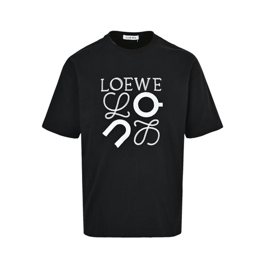 Loewe/Luo Yiwei ON joint series embroidered short sleeves