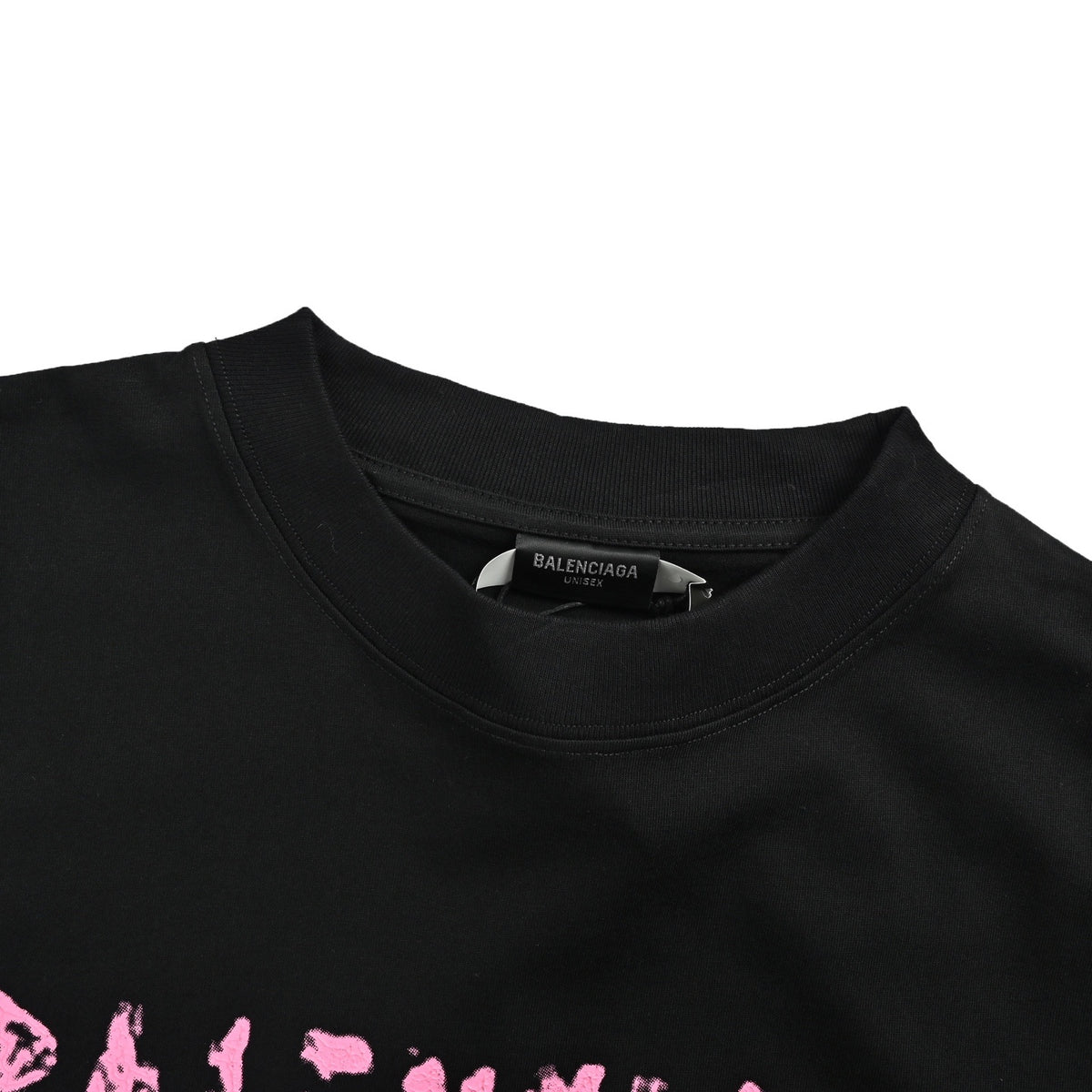 Balenciaga/Balanciaga blur printed round neck short sleeves