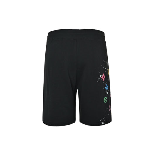Louis Vuitton multi-element presbyopic print embroidered shorts