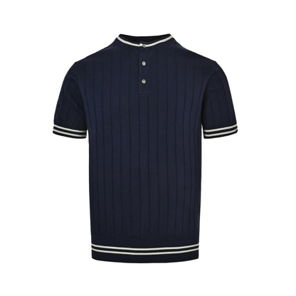 Brunello Cucinelli BC striped patchwork knitted short sleeves