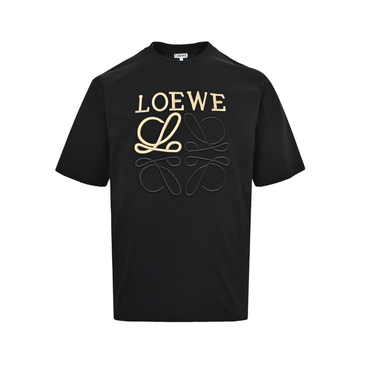 Loewe/Luoyiwei 22ss embroidered logo short sleeves