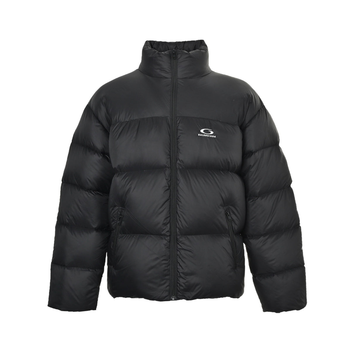Balenciaga/Balanciaga ring logo LOGO stand collar down jacket