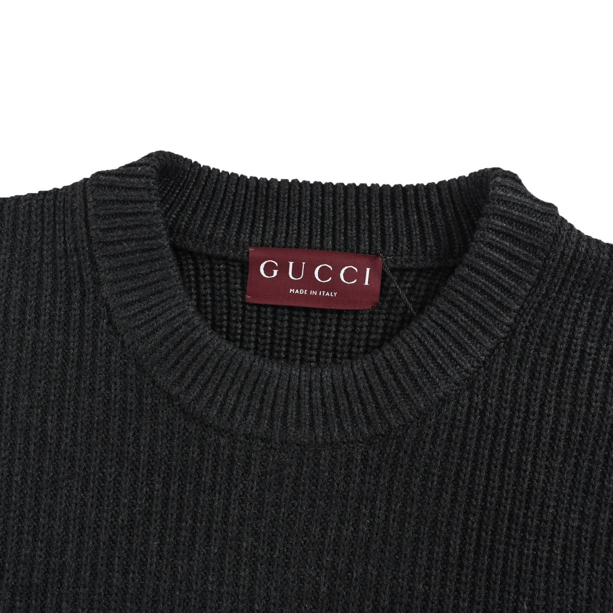 Gucci 25Fw jacquard letter thick knit sweater
