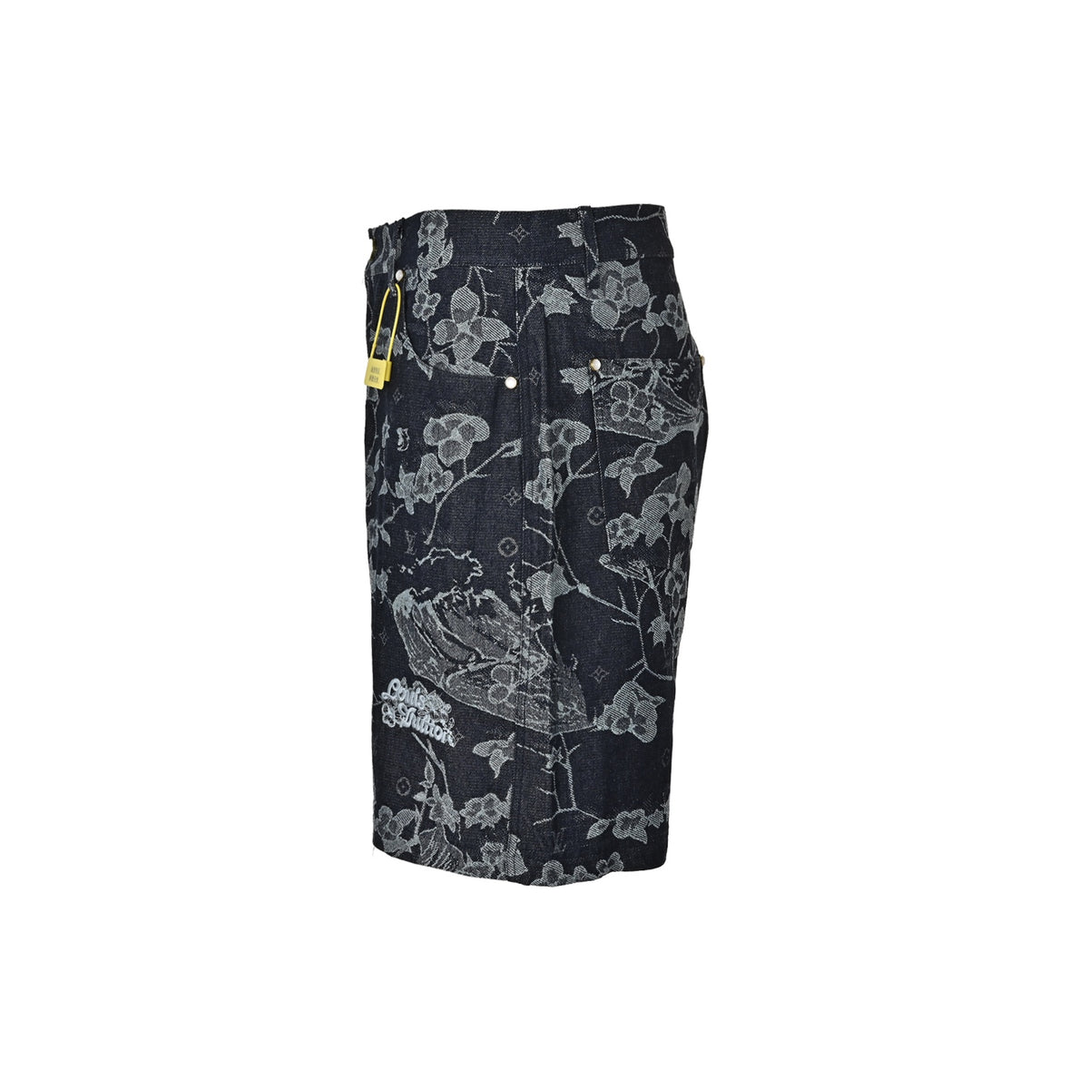 Louis Vuitton floral denim suit shorts