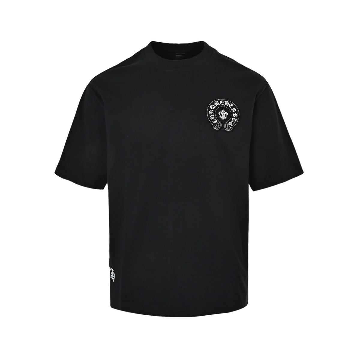 Chrome Hearts sword and horseshoe letter patch embroidered short sleeves