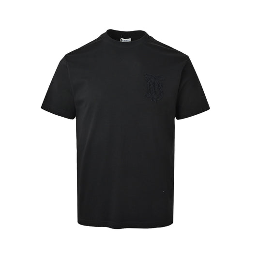 Burberry three-dimensional letter embroidered short sleeves