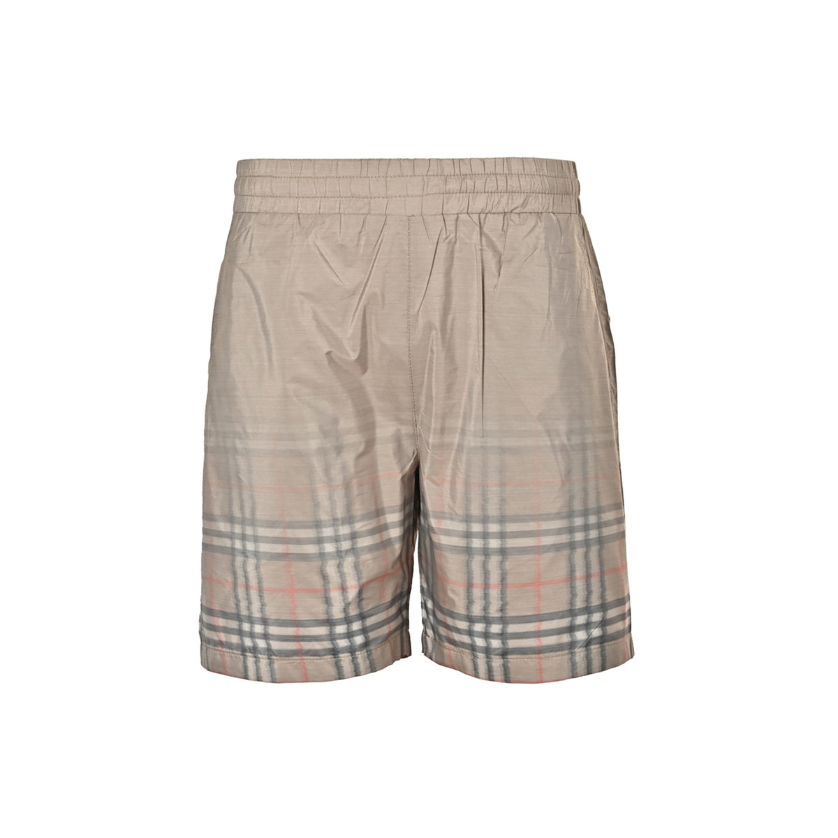 Burberry hem plaid gradient shorts