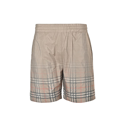 Burberry hem plaid gradient shorts