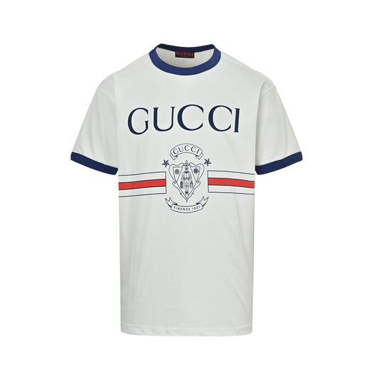 Gucci 1921 Bellman logo printed short sleeves