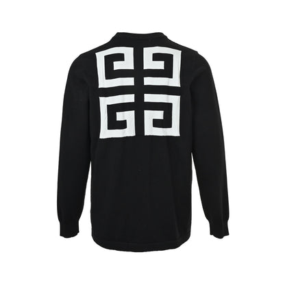 GIVENCHY 25Fw letter logo palace knitted crew neck sweater