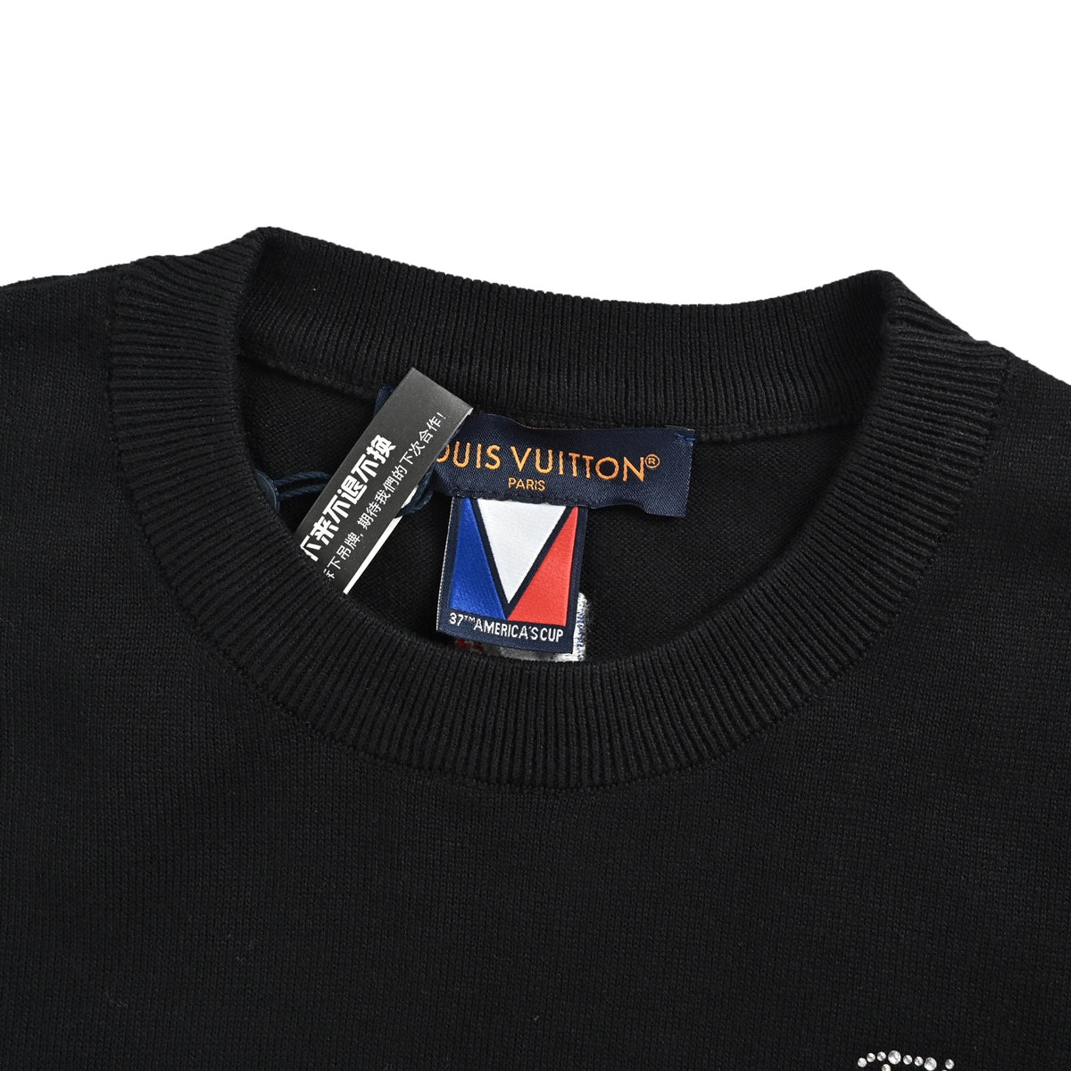 Louis Vuitton America's Cup hot diamond knitted short sleeves