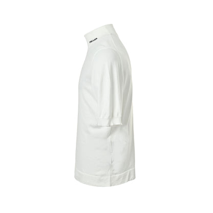 Prada sleeves letter jacquard knitted short sleeves
