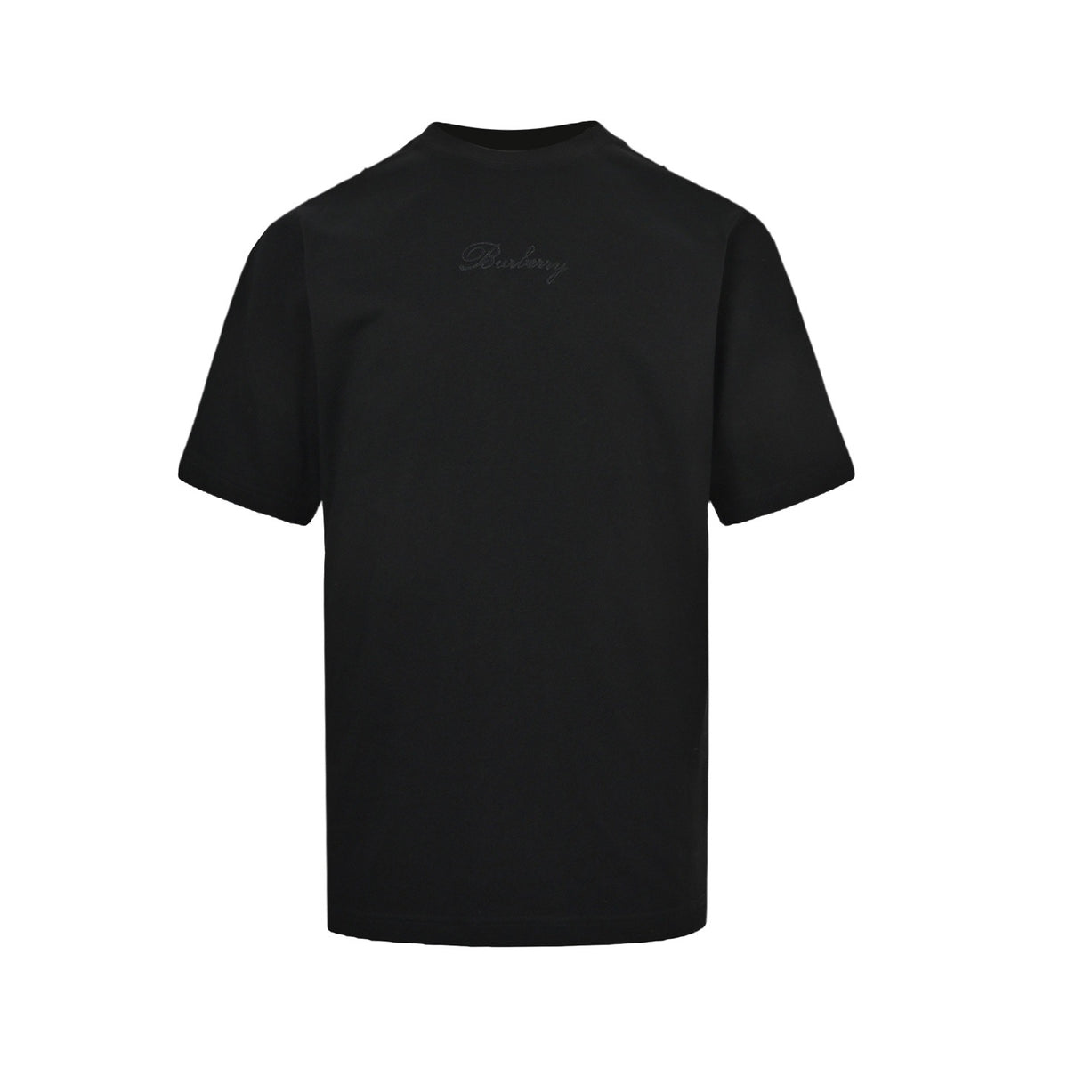 Burberry signature plaid letter embroidered short sleeves on the back
