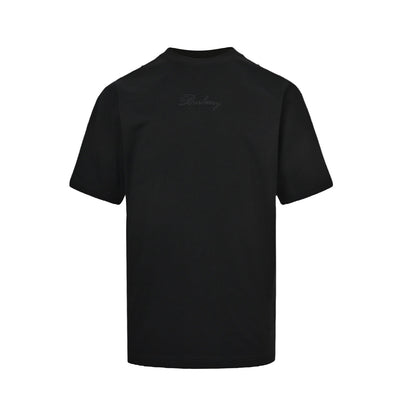 Burberry signature plaid letter embroidered short sleeves on the back