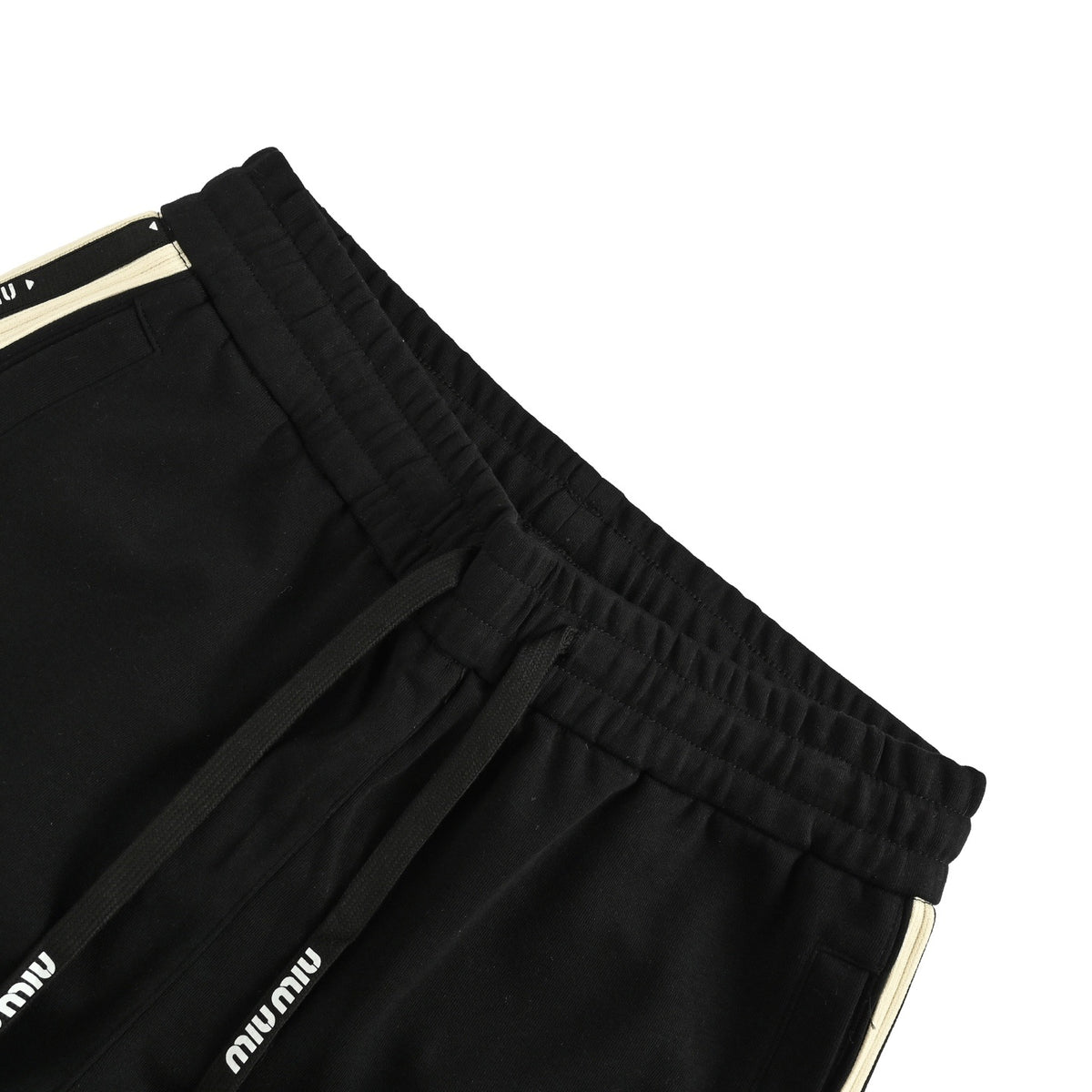 Miu Miu letter web trousers