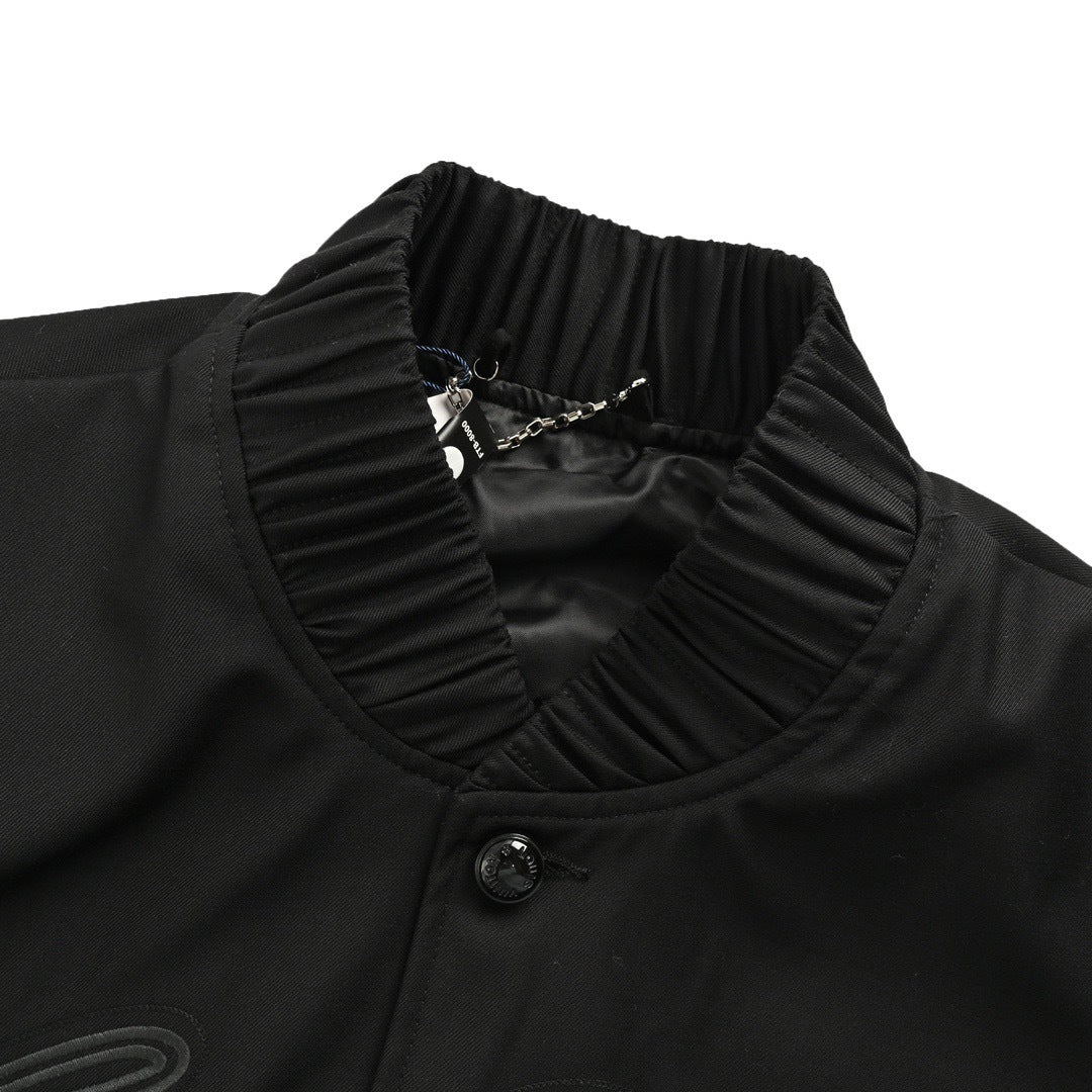 Louis Vuitton Fei Dong embroidered silhouette baseball flight jacket