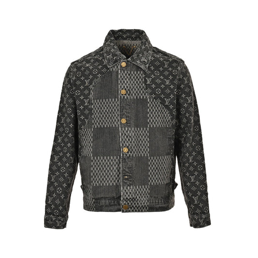 Louis Vuitton classic checkerboard washed denim jacket
