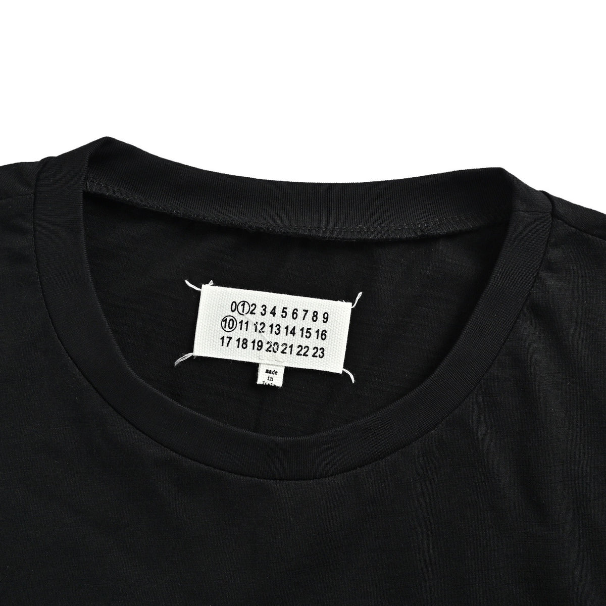 Maison Margiel/Margiel Mirrored scrambled letter embroidery printed short sleeves
