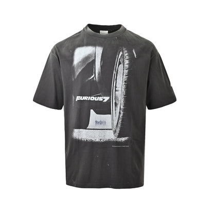 SAINT MICHAEL Super 7 movie print short sleeves