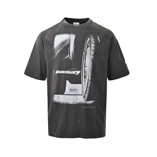 SAINT MICHAEL Super 7 movie print short sleeves