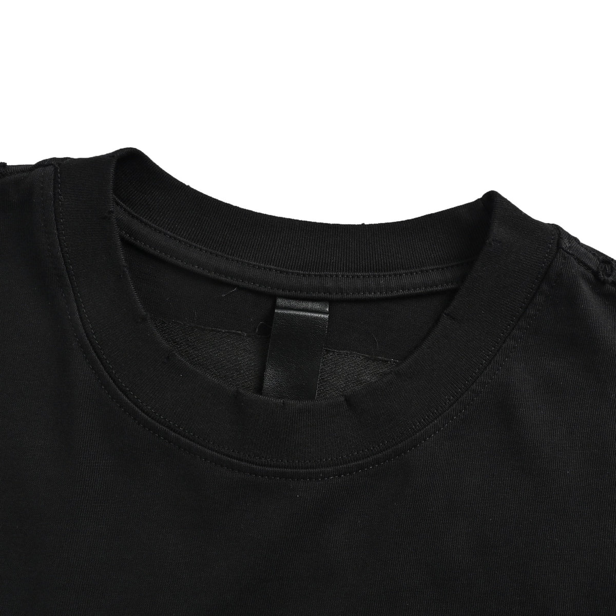Chrome Hearts/Chrome Heart Incomplete Horseshoe Patch Embroidered Round Neck Short Sleeve