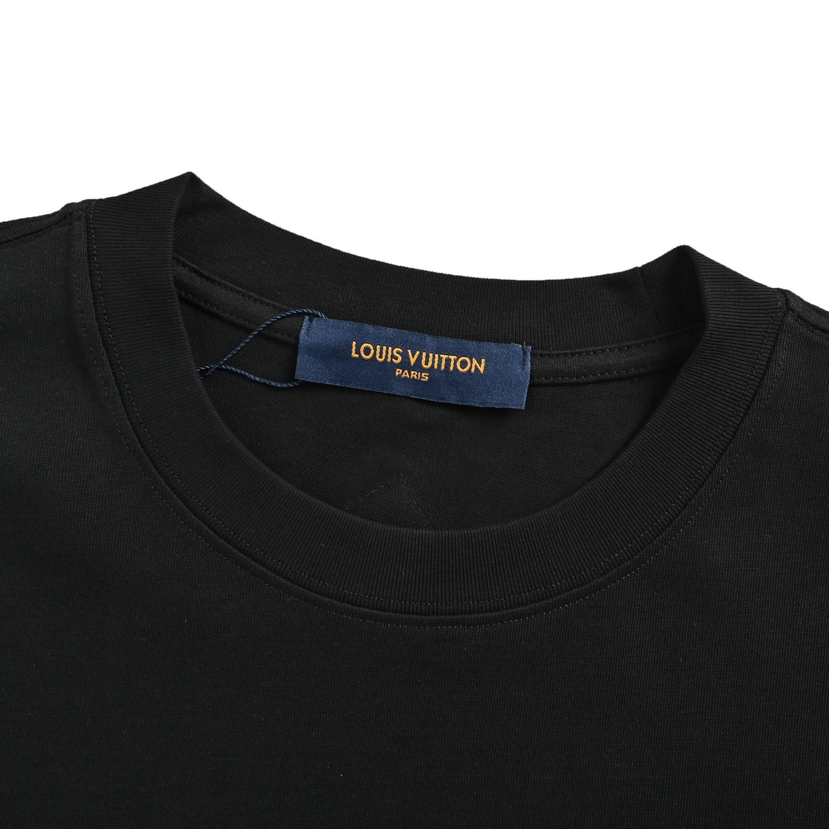 Louis Vuitton deconstructed logo embroidered letter short sleeves