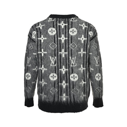 Louis Vuitton full-frame presbyopic logo mohair sweater