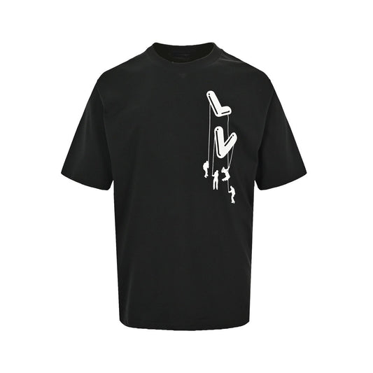 Louis Vuitton 21ss paratrooper print short sleeves