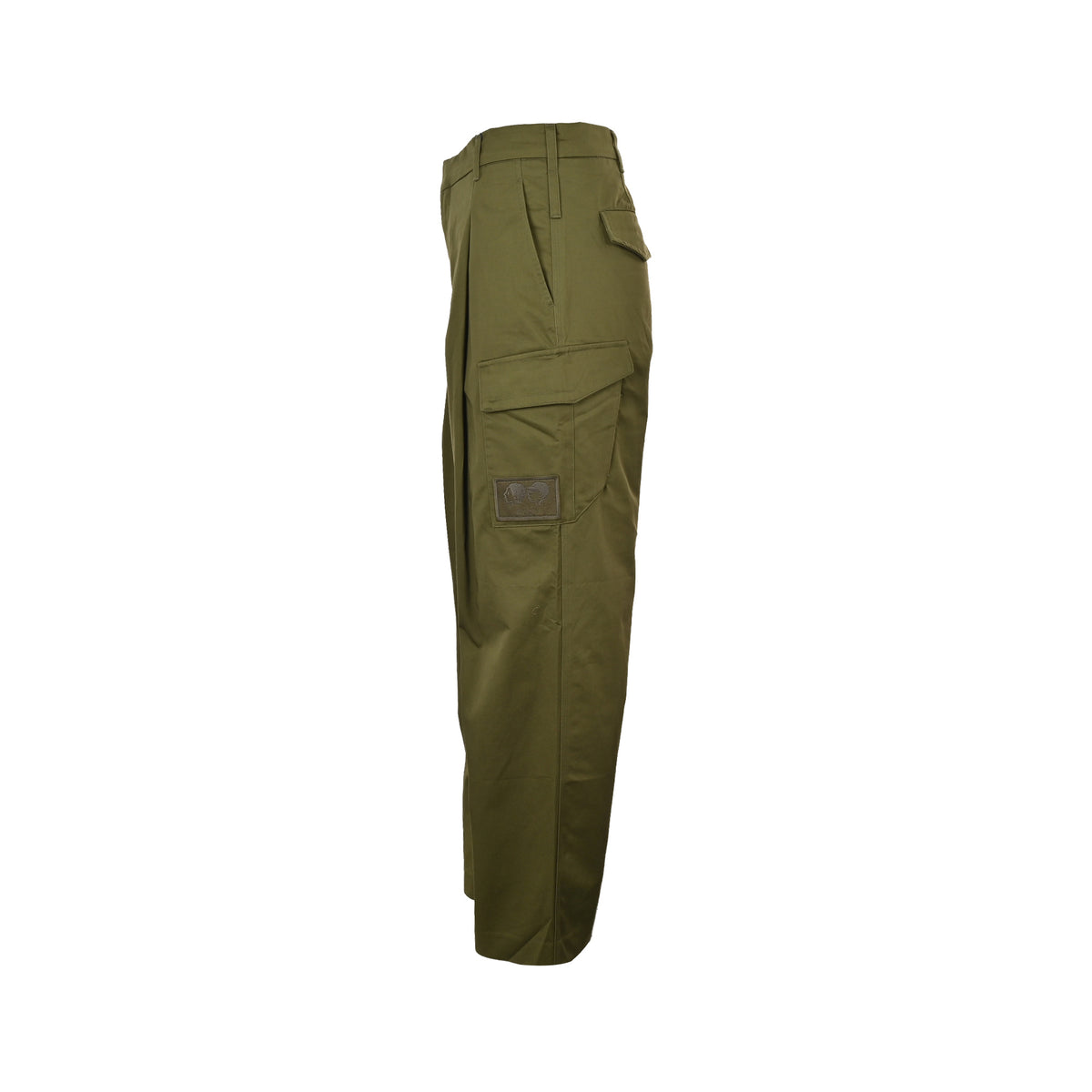 Louis Vuitton green patch pocket cargo trousers