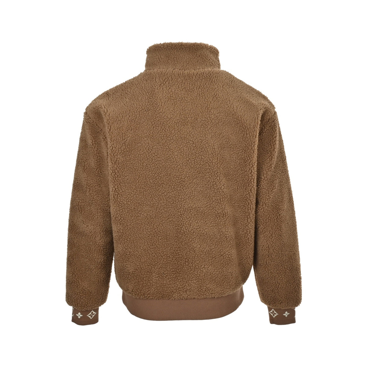 Louis Vuitton 24Fw leather sherpa stand collar jacket