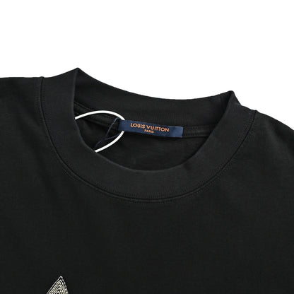 Louis Vuitton presbyopia logo embroidered short sleeves