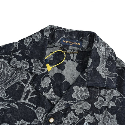 Louis Vuitton floral denim suit jacket