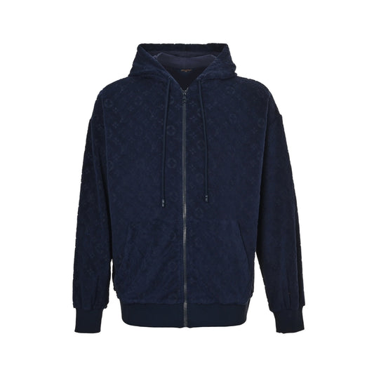 Louis Vuitton 25Fw presbyopia printed towel zipper jacket