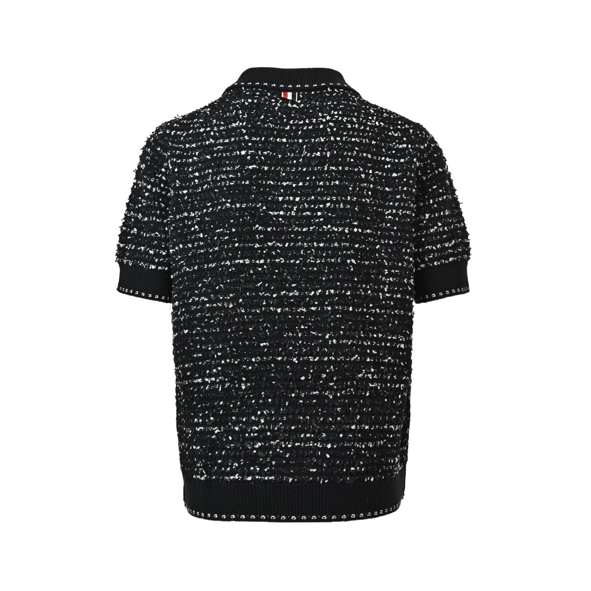 Thom Browne/Thom Brown tweed jacquard Polo short sleeves