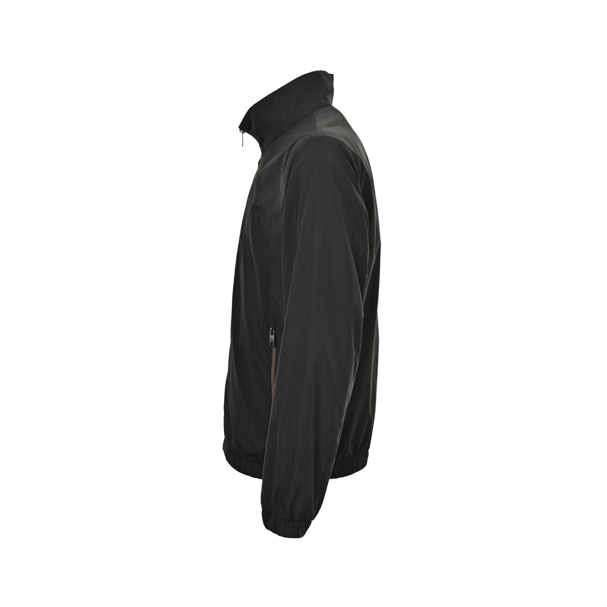 Zegna/ Zegna thin coat with embroidered letters on the chest and lapel