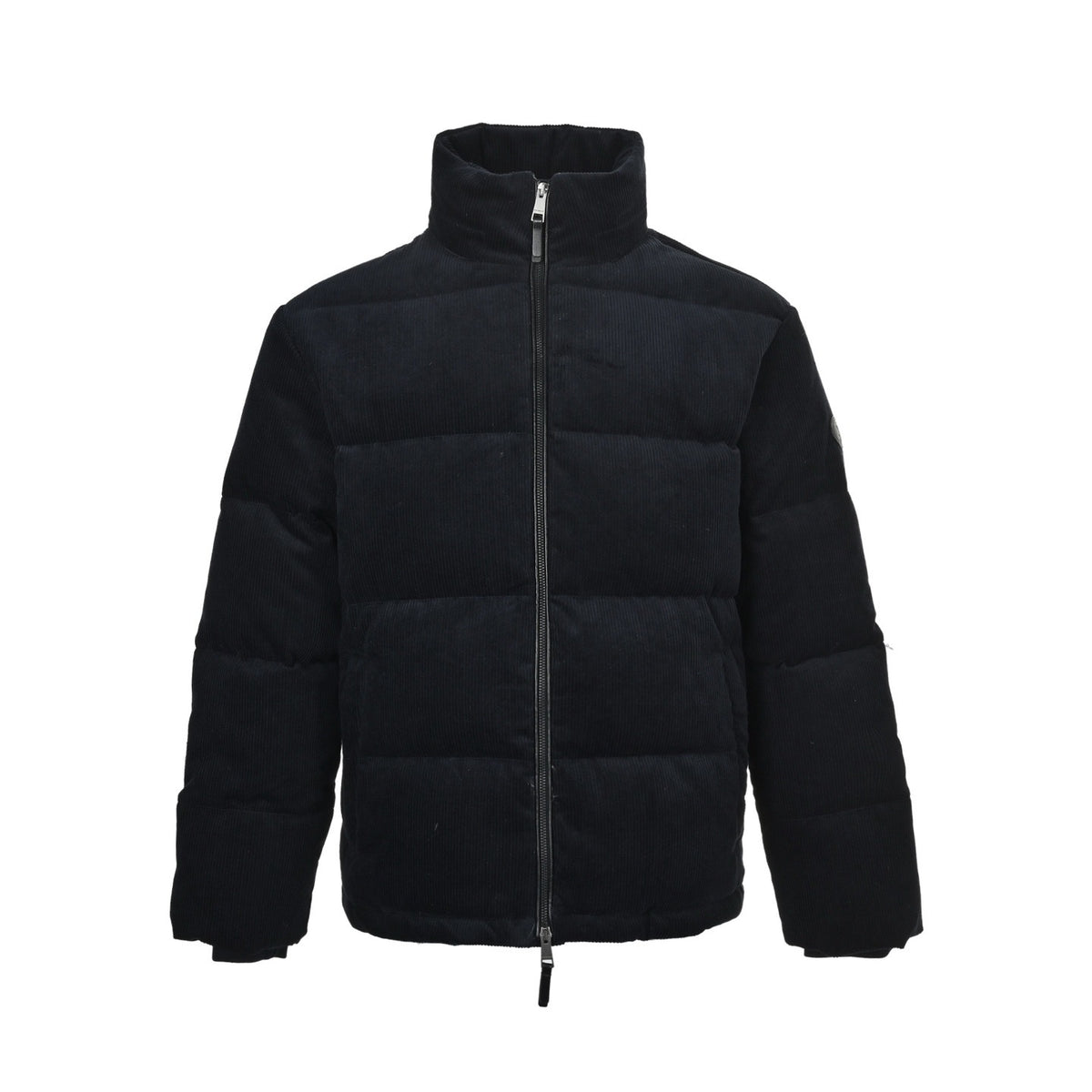 Burberry War Horse Leather Corduroy Stand Collar Down Jacket