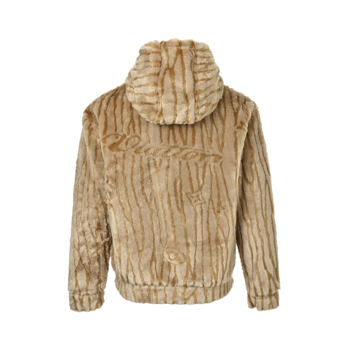 Louis Vuitton yellow pattern teddy hooded jacket
