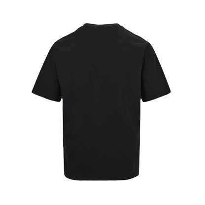 Loewe/Luoyiwei 26ss contrasting logo embroidered short sleeves