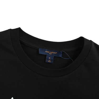 Louis Vuitton 26ss signature letter embroidered short sleeves