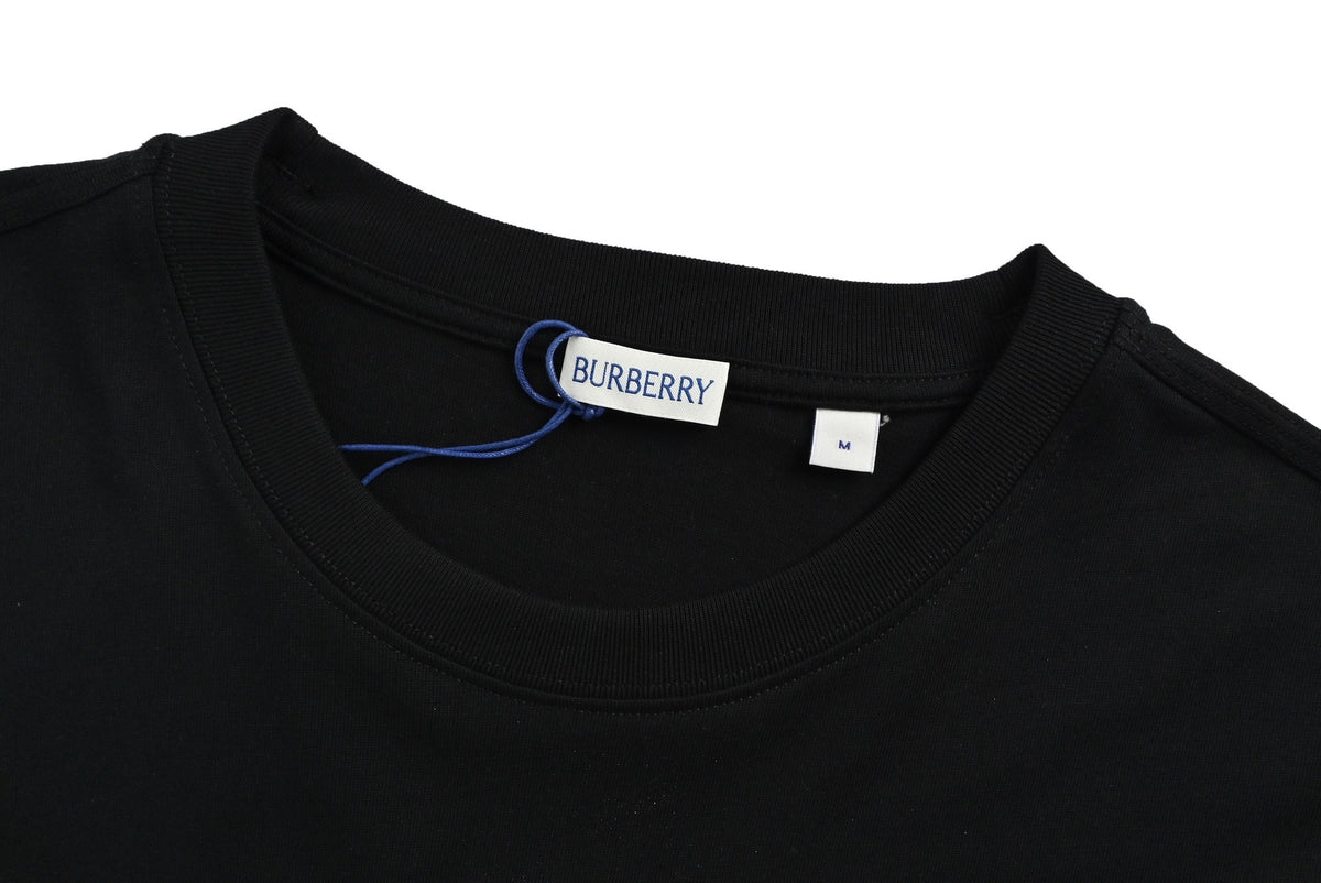 Burberry oak leaf shield logo embroidered short sleeves